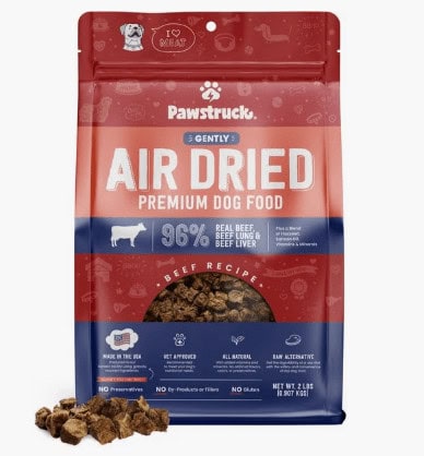 Pawstruck gently dried premium dog food